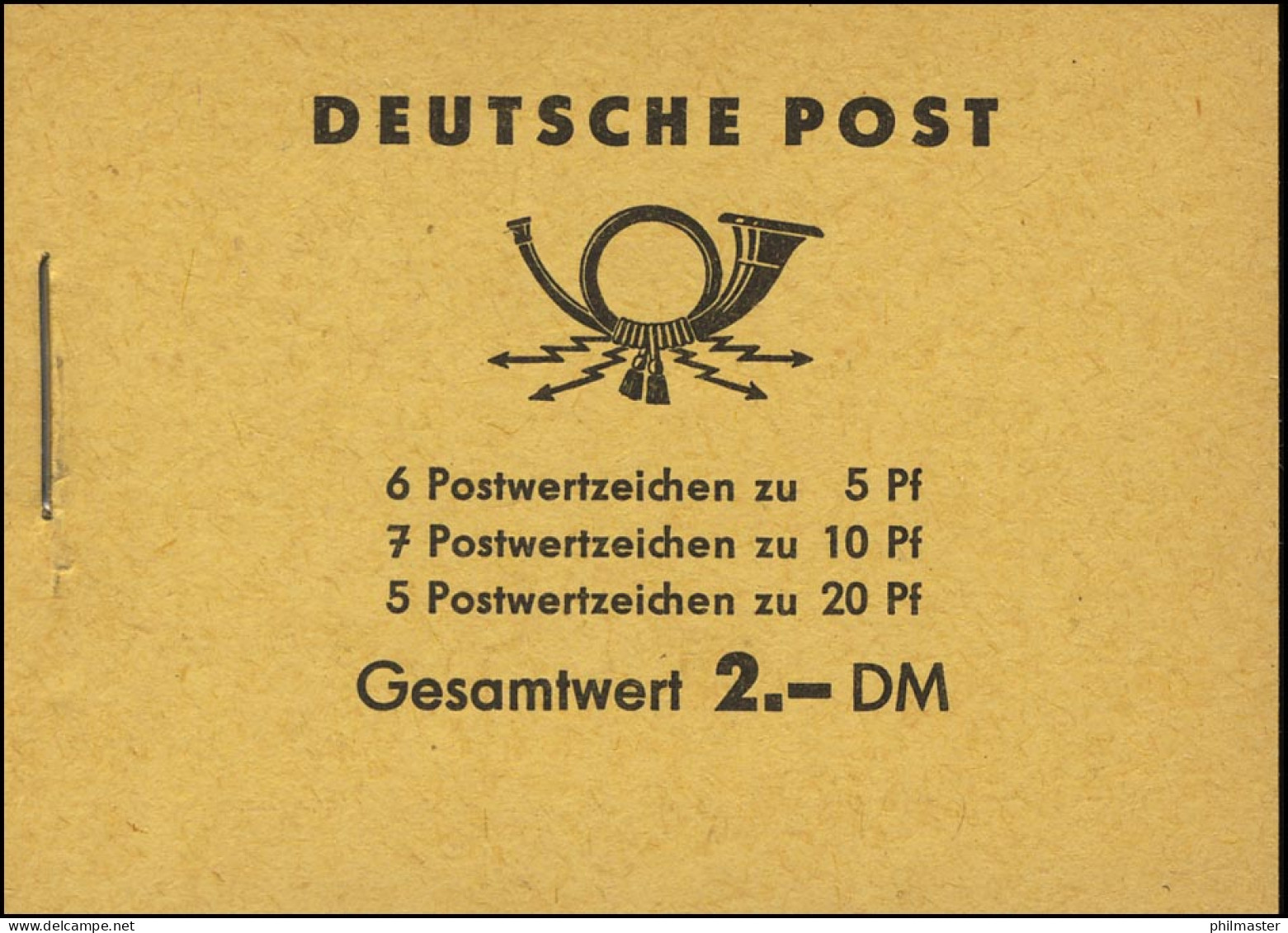 MH 3b1.4b Fünfjahrplan 1961, 4 PLF Aussparung, Fleck, Farbpunkte, R Defekt ** - Carnets