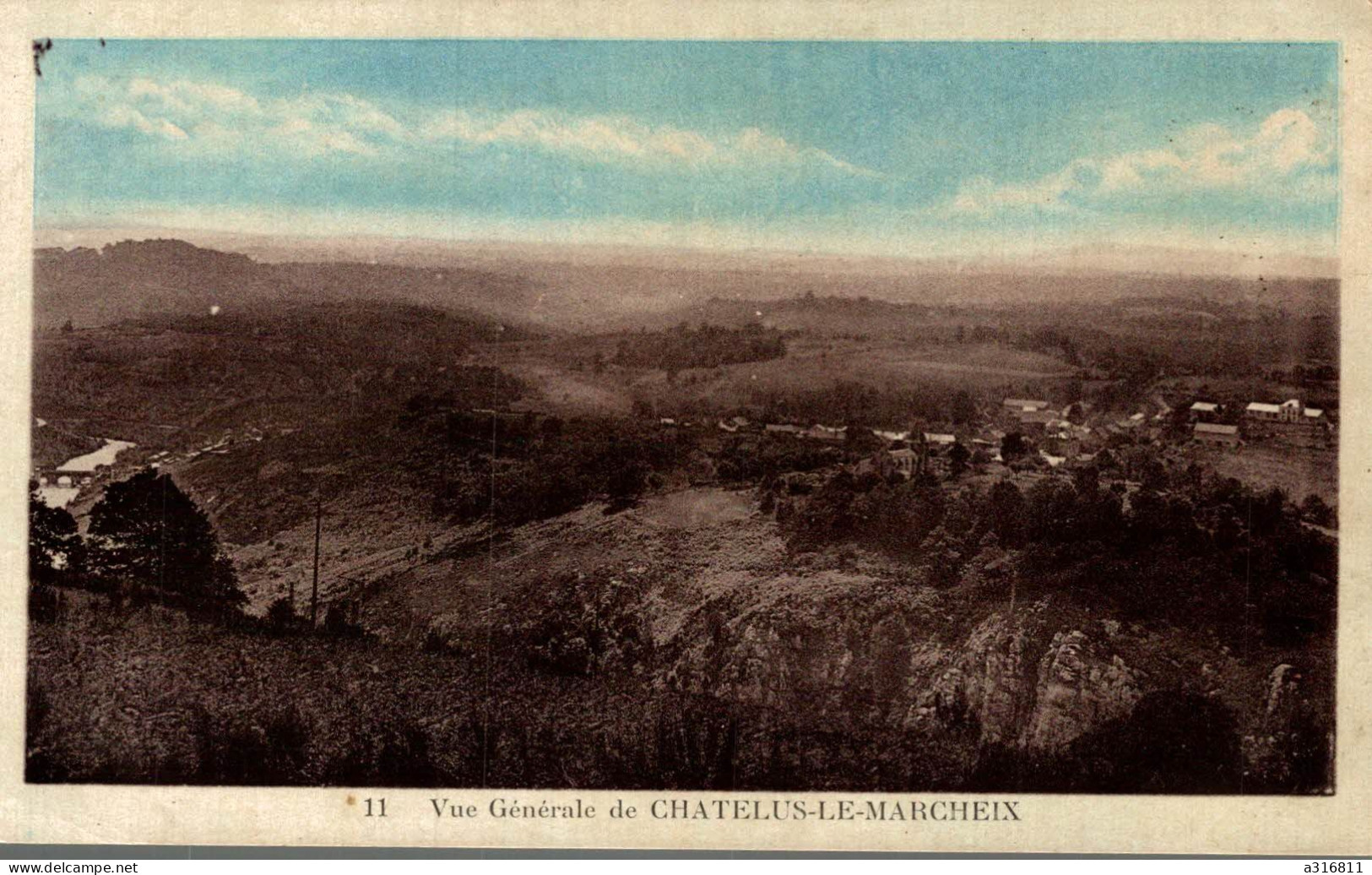 Vue Generlae De Châtelus Le Marcheix - Chatelus Malvaleix