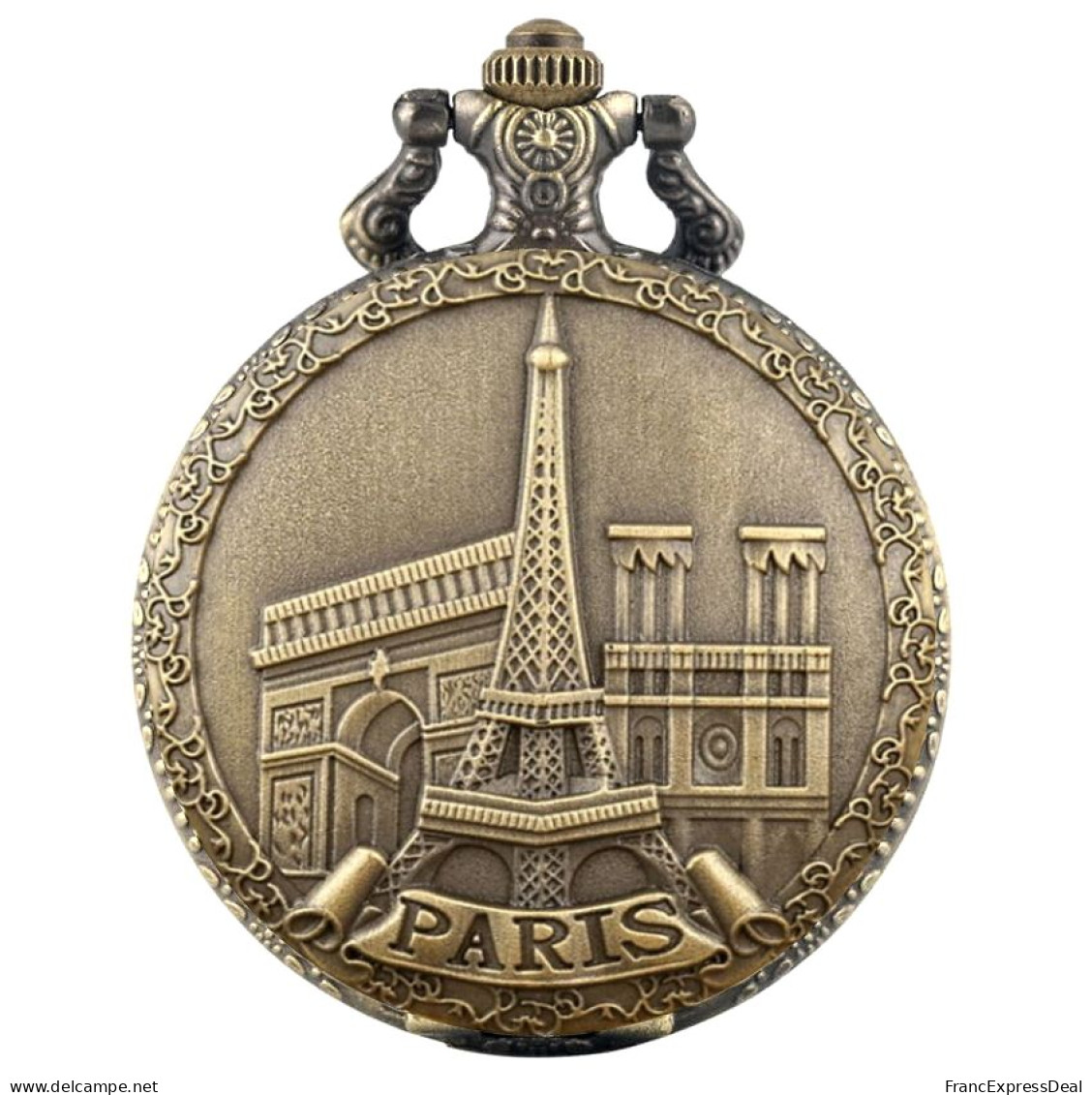 Montre Gousset NEUVE - Paris La Tour Eiffel Notre Dame Arc De Triomphe - Taschenuhren