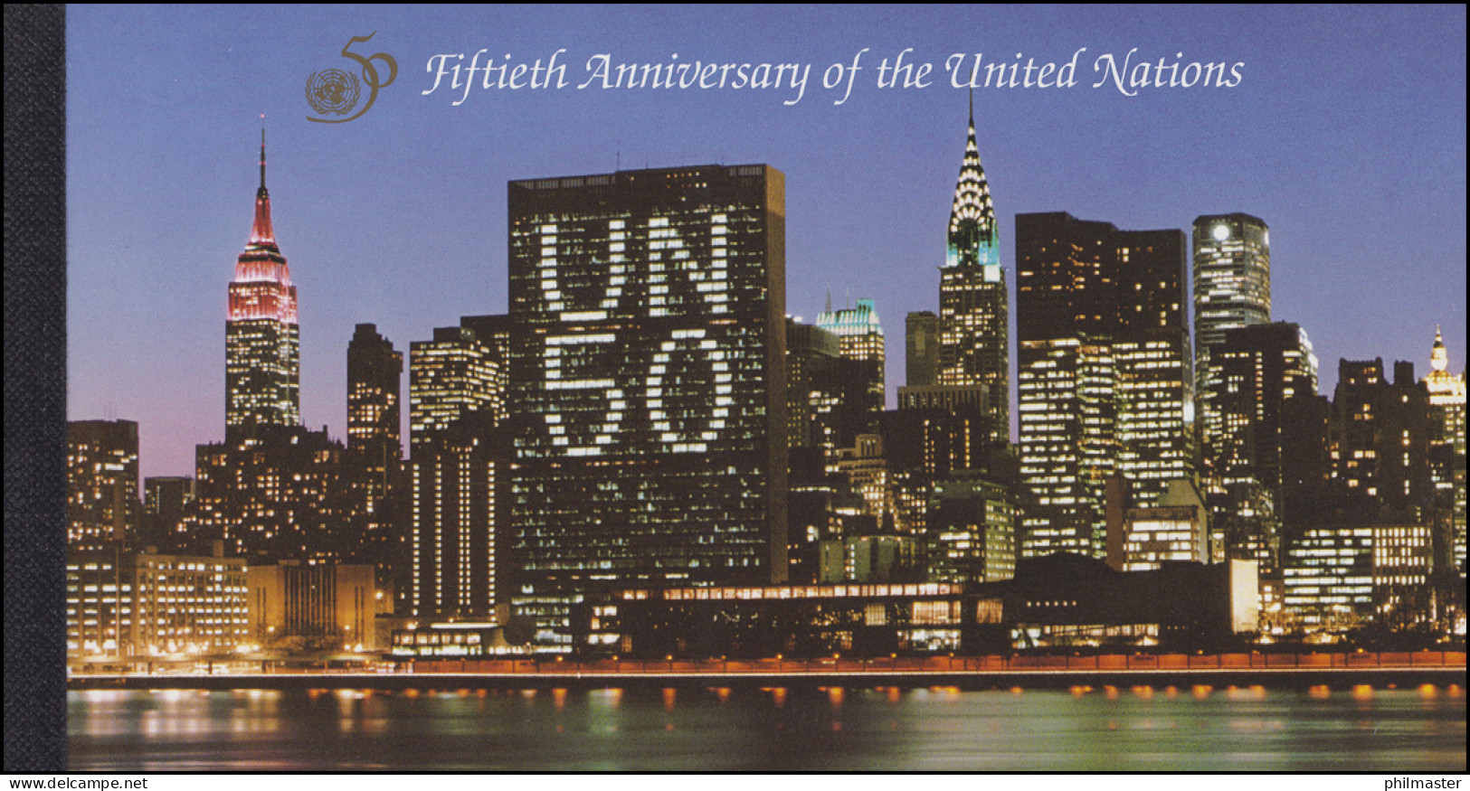 UNO New York Markenheftchen 1 Jubiläum 50 Vereinte Nationen 1995, ESSt - Carnets