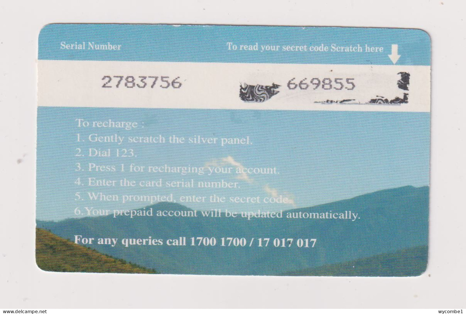 BHUTAN -  Bridge Remote  Phonecard - Bhutan