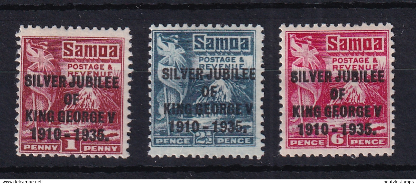 Samoa: 1935   Silver Jubilee OVPT   MH - Samoa