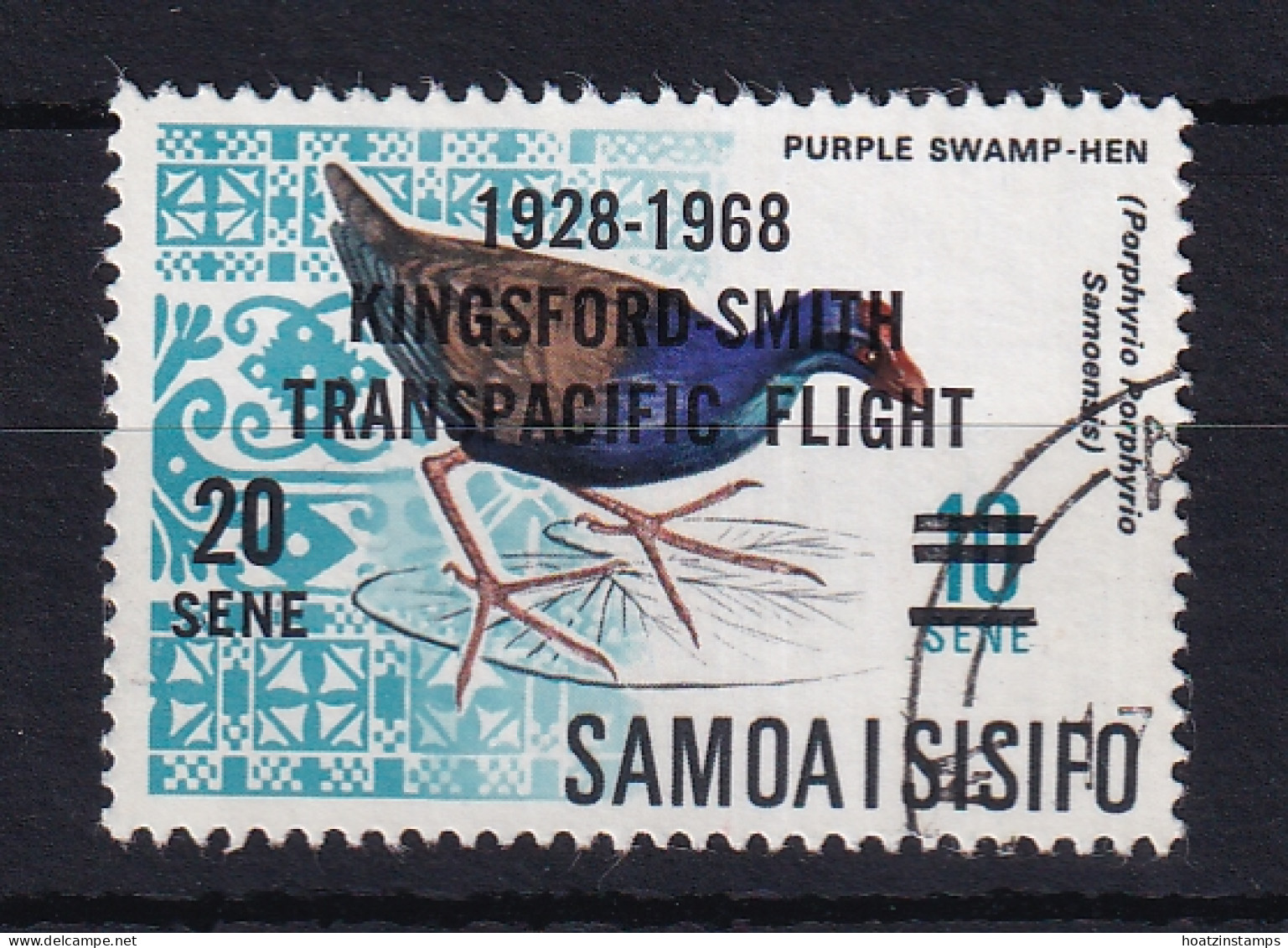 Samoa: 1968   40th Anniv Of Kingsford Smith's Trans-Pacific Flight OVPT    Used - Samoa