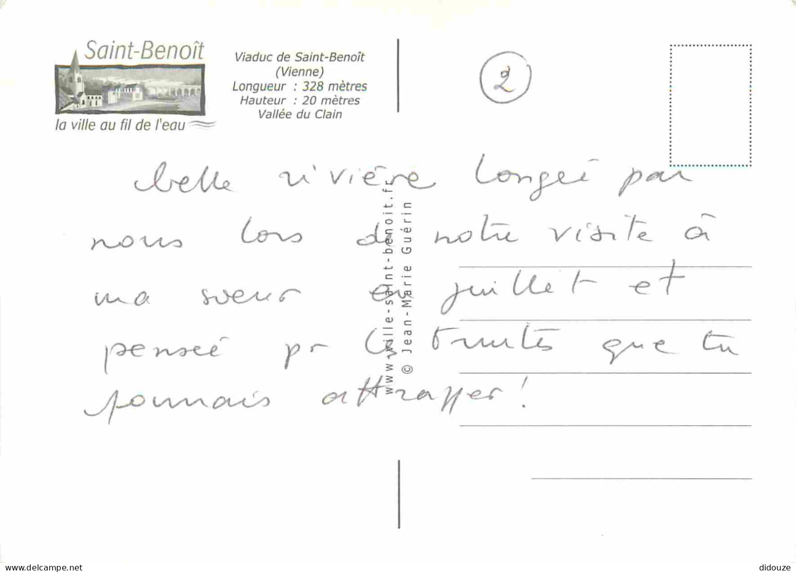 86 - Saint Benoit - Viaduc De Saint-Benoît - CPM - Voir Scans Recto-Verso - Saint Benoit