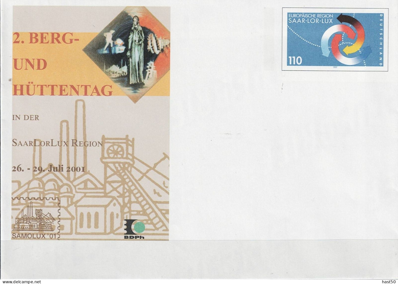 Deutschland Germany Allemagne- Sonderumschlag  "SAMOLUX 2001" (MiNr: USo 29) 2001 - Siehe Scan - Briefomslagen - Ongebruikt