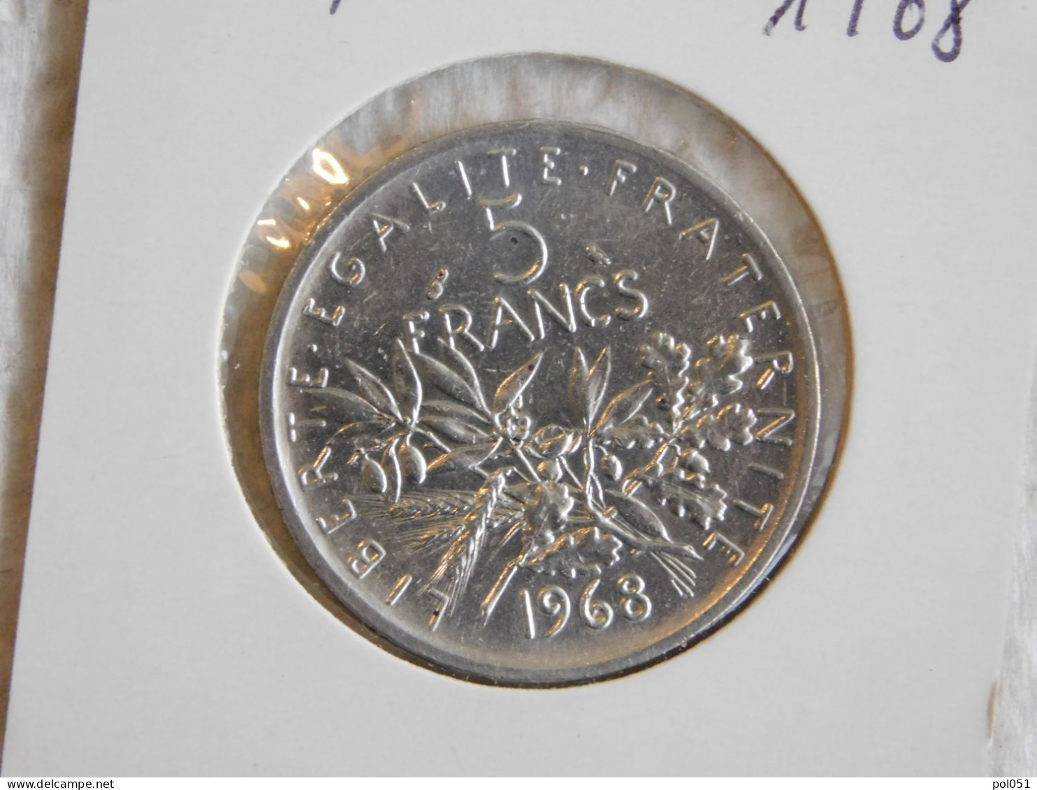 France 5 Francs 1968 SEMEUSE (903) Argent Silver - 5 Francs