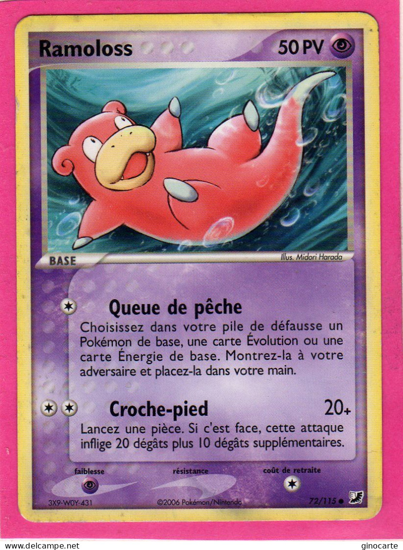 Carte Pokemon 2006 Ex Forces Cachées 72/115 Ramoloss 50pv Bon Etat - Ex