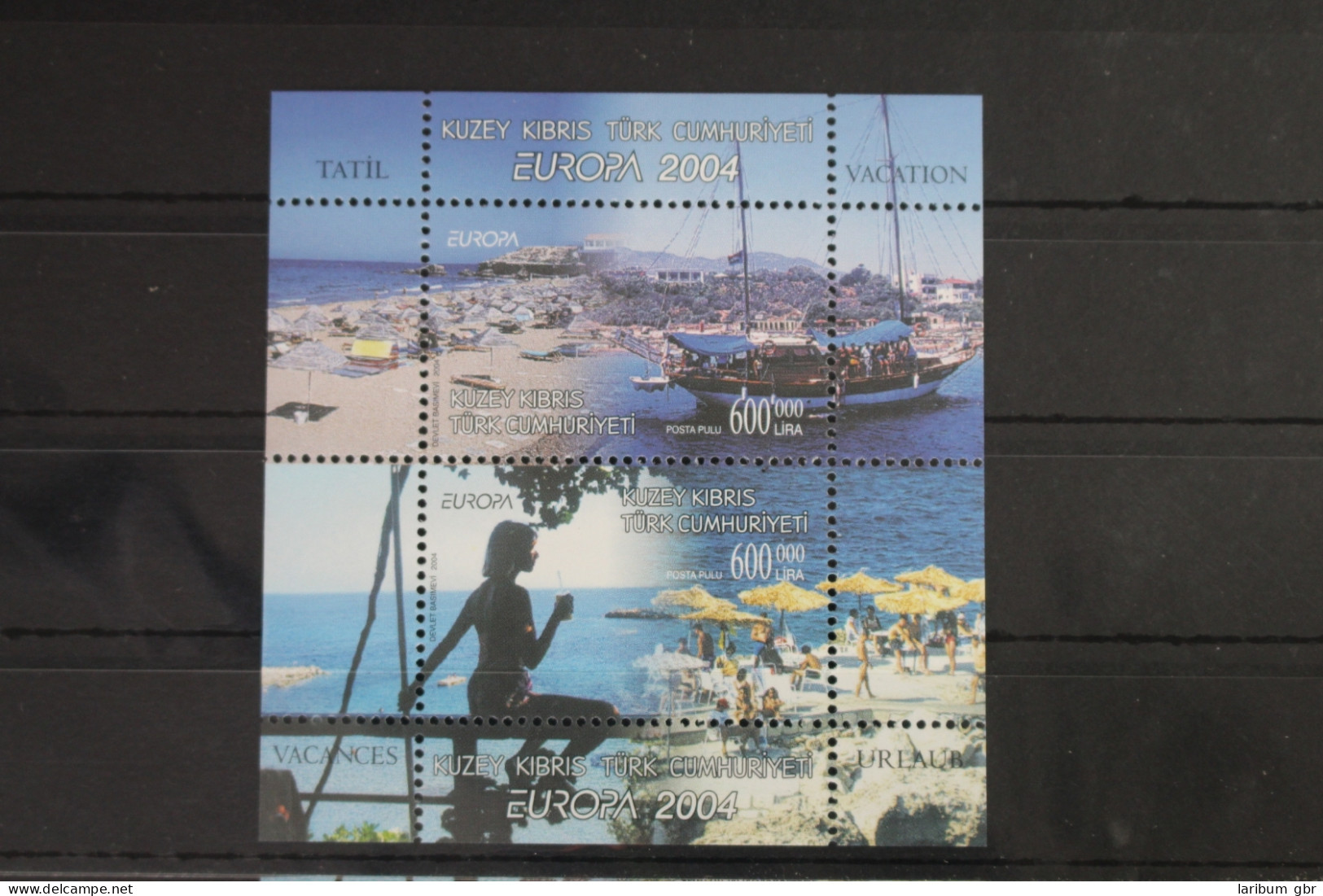 Türkisch-Zypern Block 22 A Mit 598-599 Postfrisch Europa Ferien #VU483 - Used Stamps