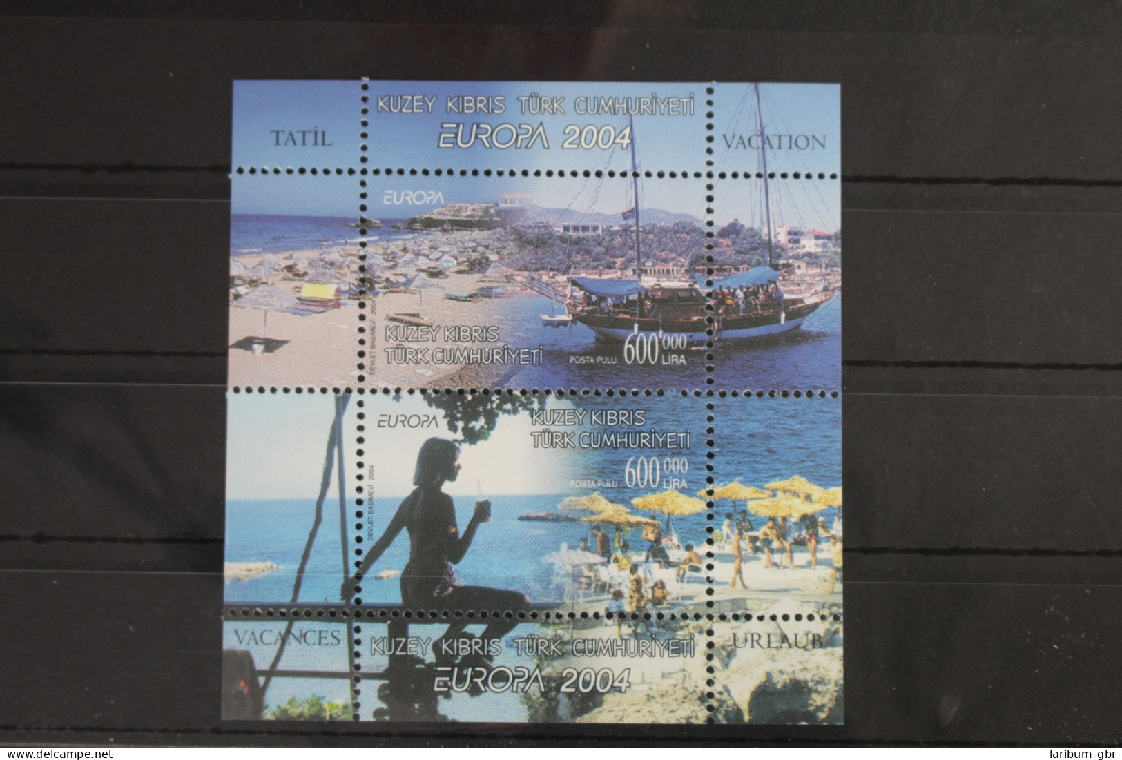 Türkisch-Zypern Block 22 A Mit 598-599 Postfrisch Europa Ferien #VU481 - Used Stamps