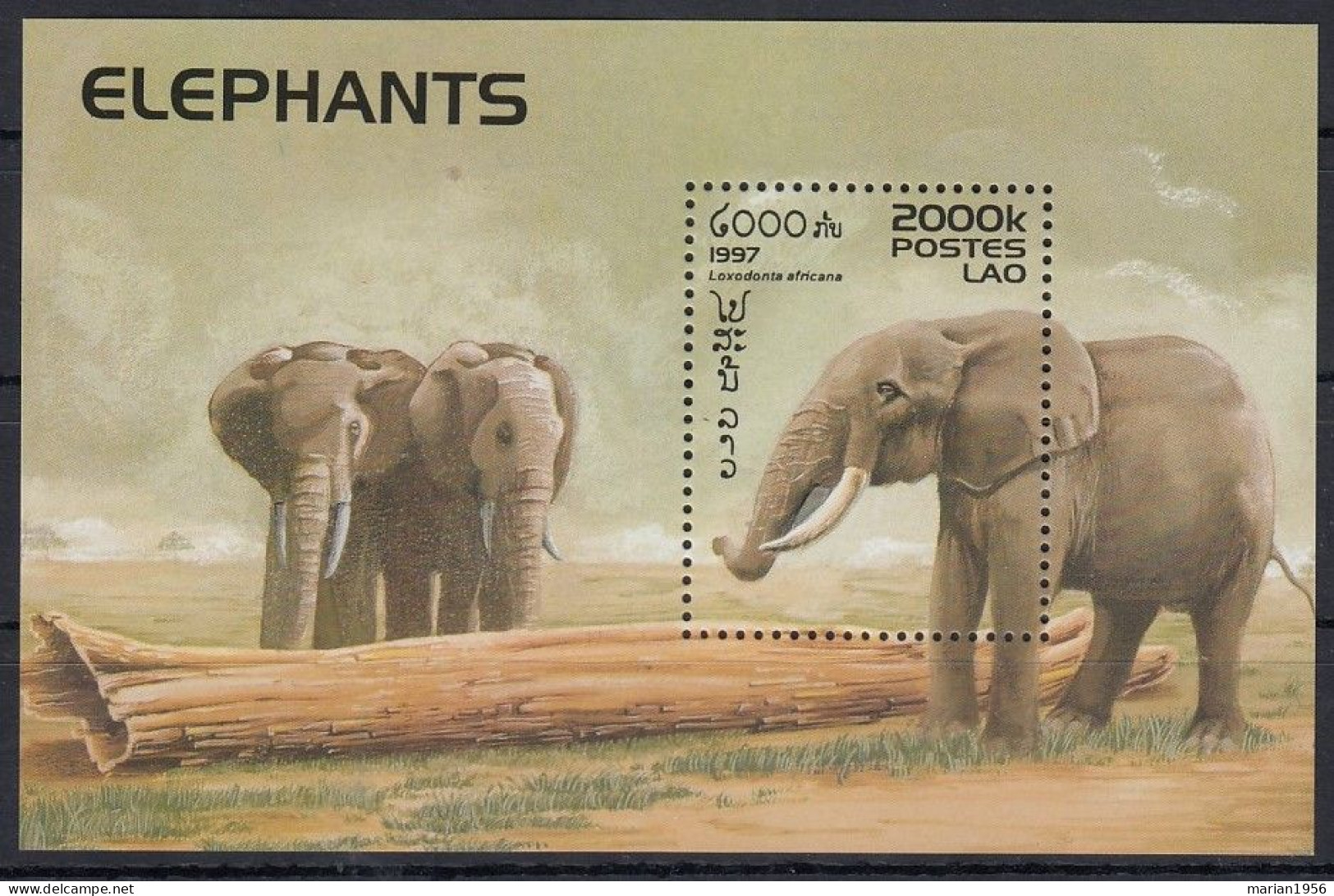 Laos - ELEPHANTS - BF - MNH - Elefanti