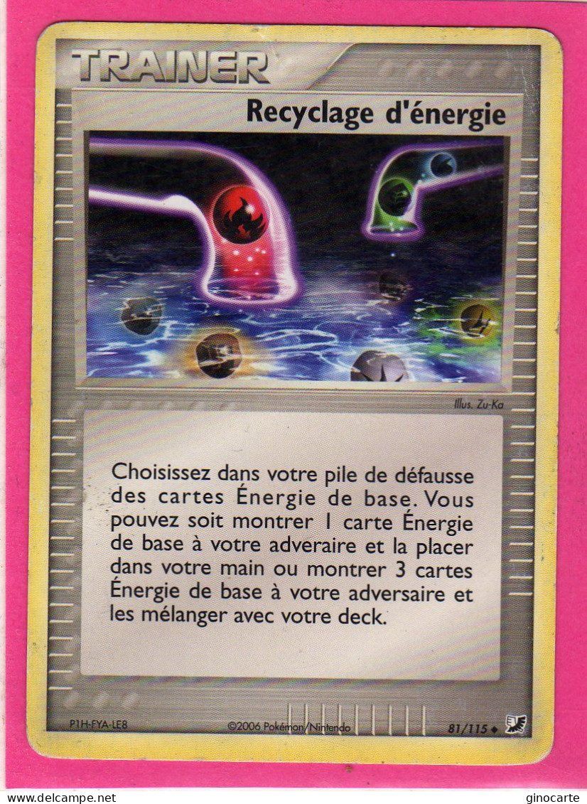 Carte Pokemon 2006 Ex Forces Cachées 81/115 Recyclage D'energie Occasion - Ex
