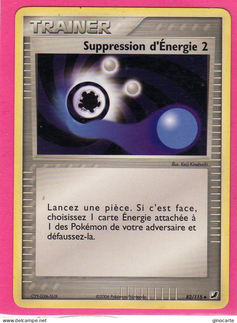 Carte Pokemon 2006 Ex Forces Cachées 82/115 Suppression D'energie Bon Etat - Ex