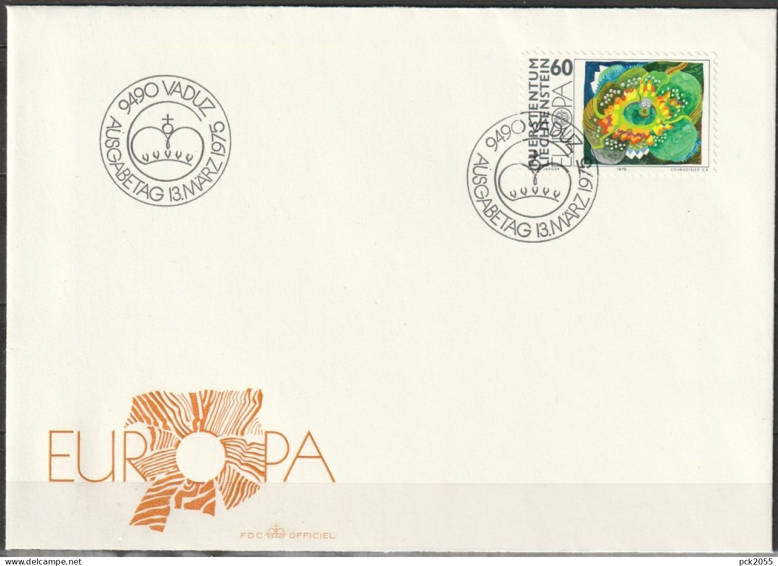 Lichtenstein FDC 1975   MiNr.624 Europa Gemälde  ( D 4430a )  Günstige Versandkosten - FDC