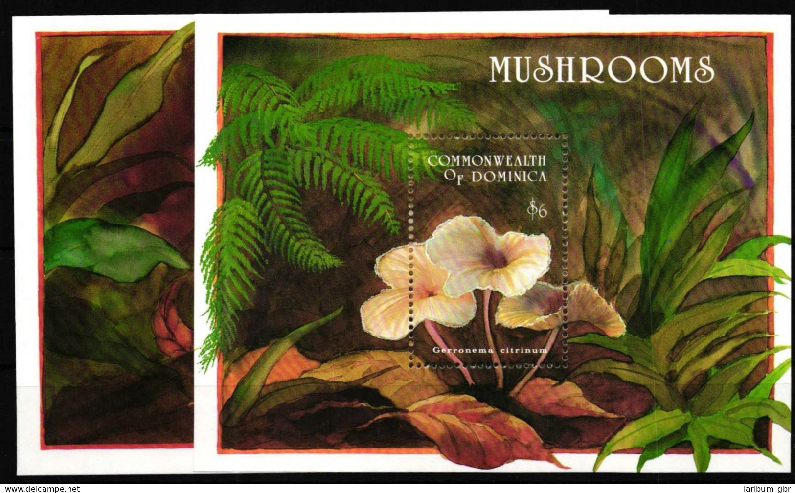 Dominica Block 260 Und 261 Postfrisch Pilze #HQ650 - Dominica (1978-...)