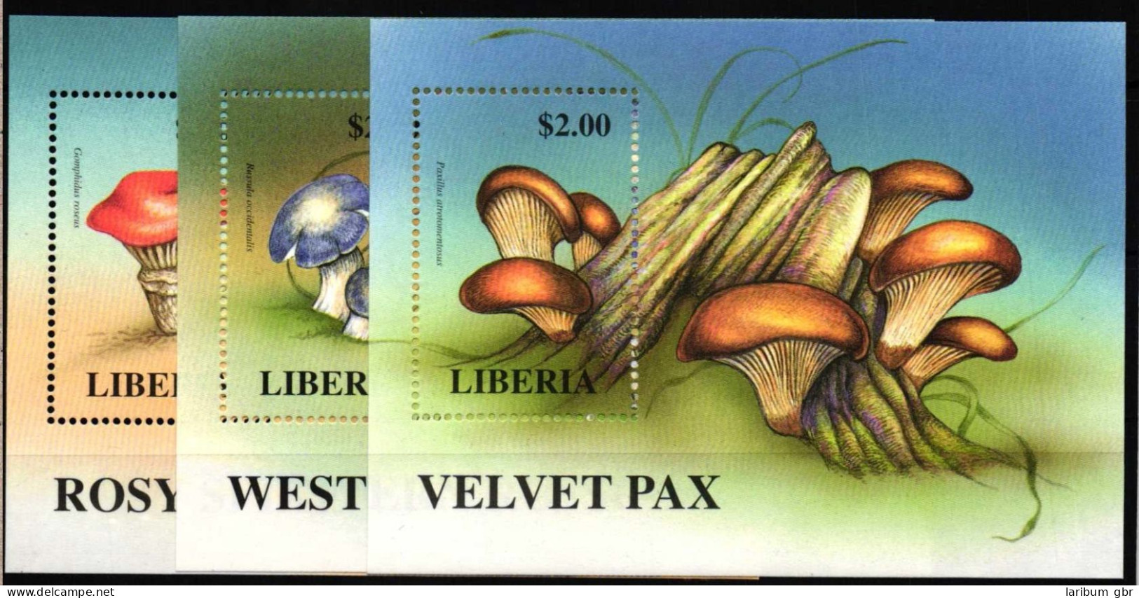 Liberia Block 176 Und 177 Und 179 Postfrisch Pilze #HQ704 - Liberia