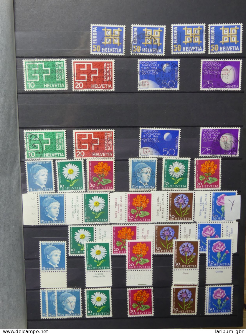 Schweiz Sammlung ab1960 meist gestempelt aber teils auch dual gesammelt #LW979