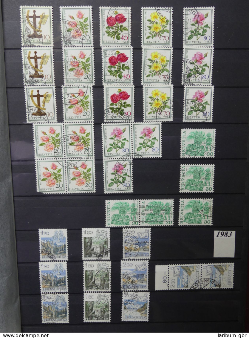 Schweiz Sammlung ab1960 meist gestempelt aber teils auch dual gesammelt #LW979