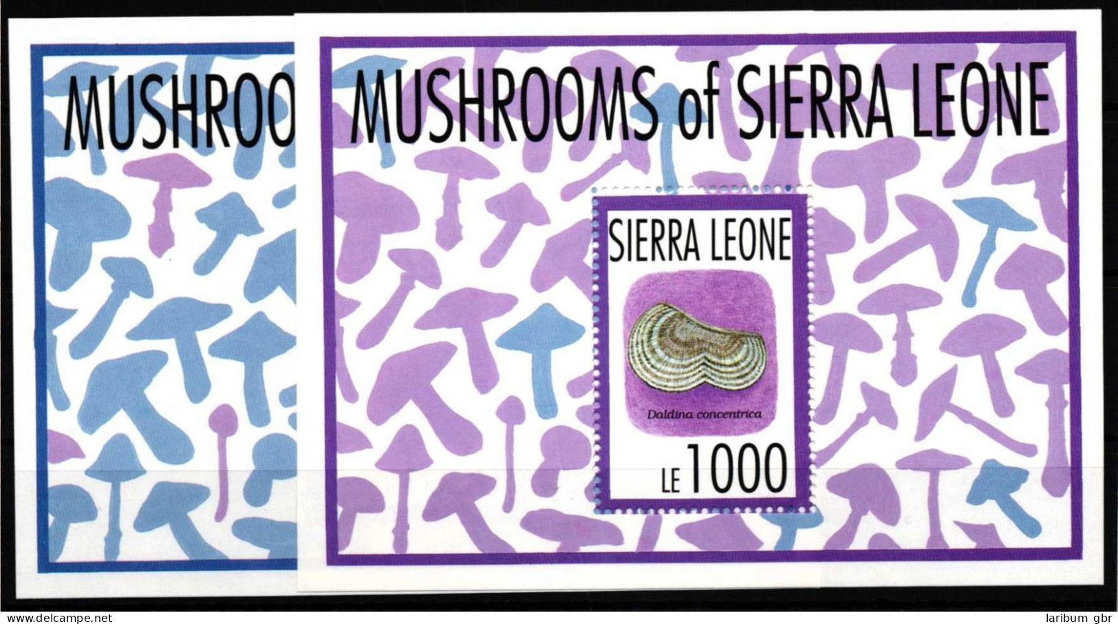 Sierra Leone Block 220 Und 221 Postfrisch Pilze #HQ984 - Sierra Leone (1961-...)