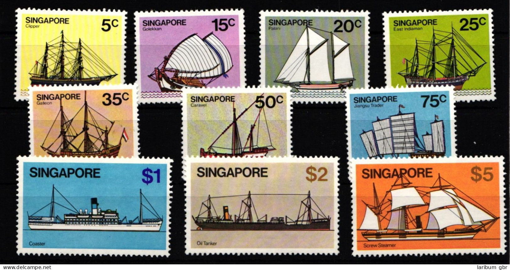 Singapur 343-354 Postfrisch Schifffahrt Schiffe #IQ627 - Singapore (1959-...)