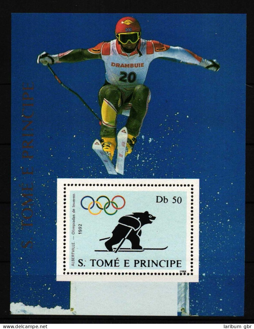 Sao Tome E Principe Block 187 Postfrisch Olympische Spiele #HQ849 - São Tomé Und Príncipe