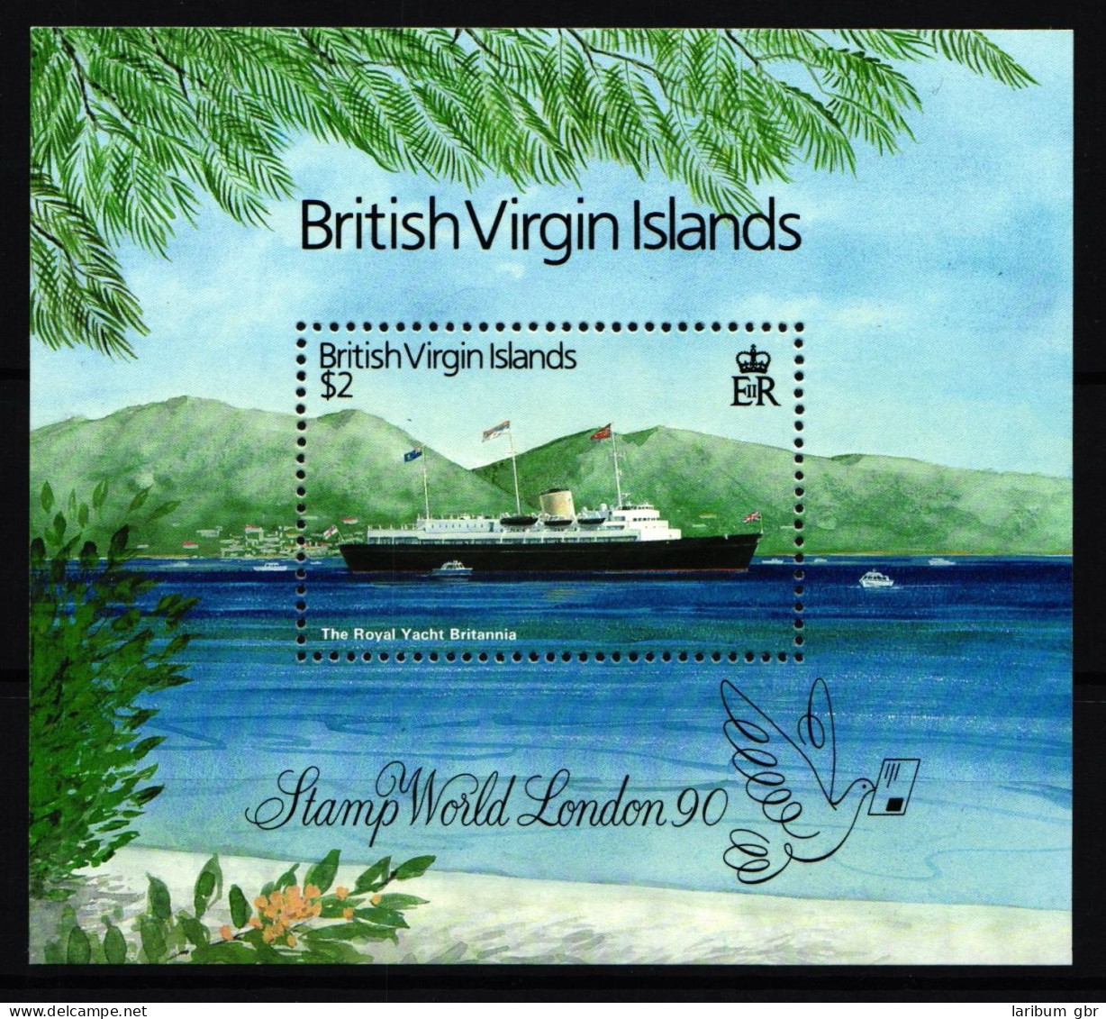 Jungferninseln Block 60 Postfrisch Schifffahrt Schiffe #IQ541 - British Virgin Islands