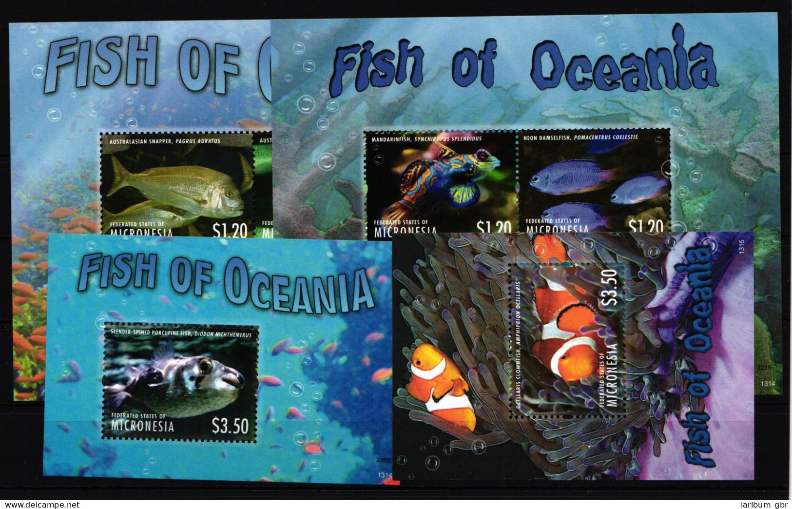 Mikronesien Block 233-234 Und 2453-2465 Postfrisch Tiere Meeresleben #IQ761 - Micronesia