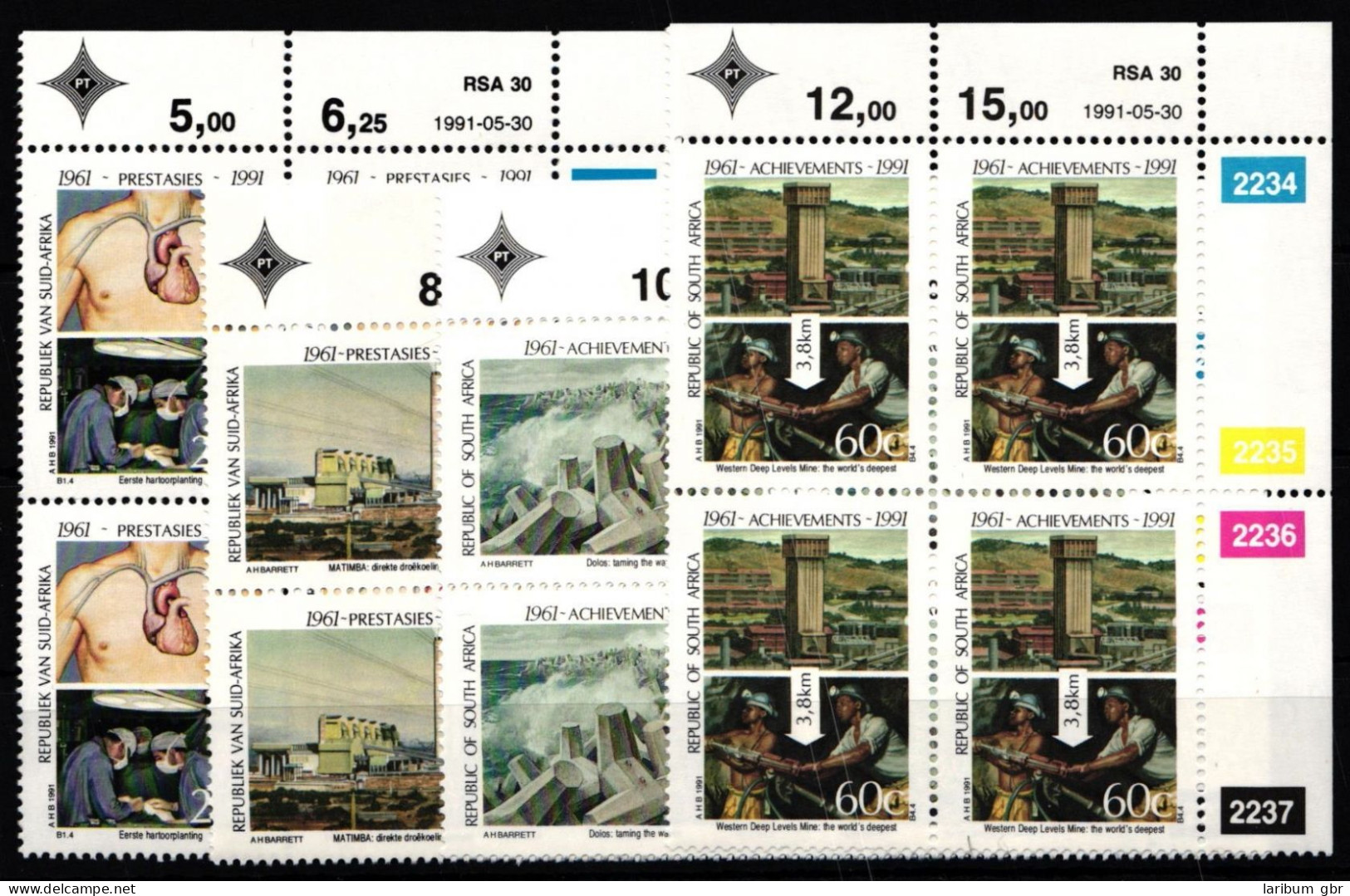 Südafrika 818-821 Postfrisch Als Viererblocks Mit Eckrand #JO507 - Sonstige & Ohne Zuordnung