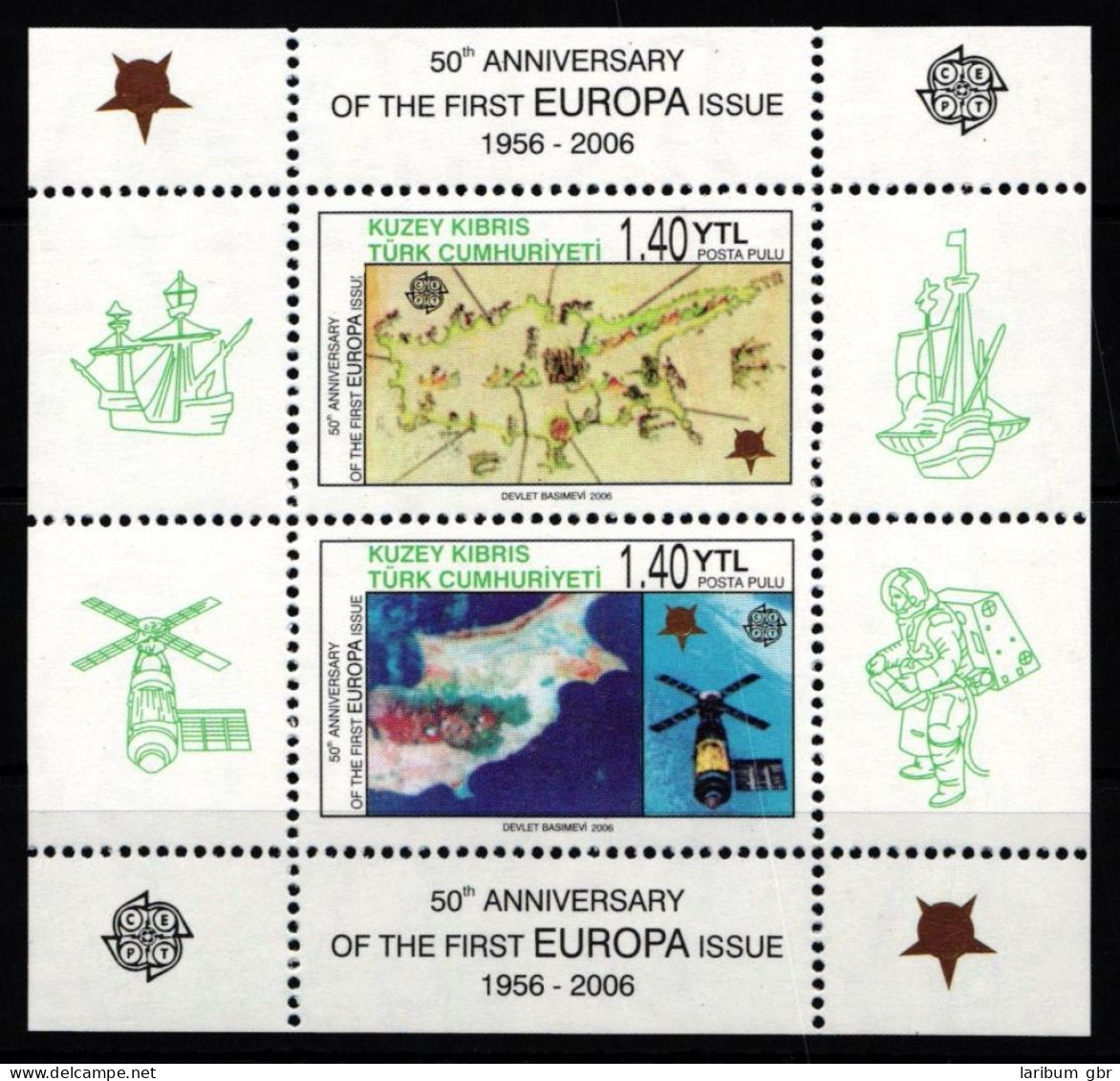 Türkisch-Zypern Block 24 Postfrisch #JO592 - Used Stamps