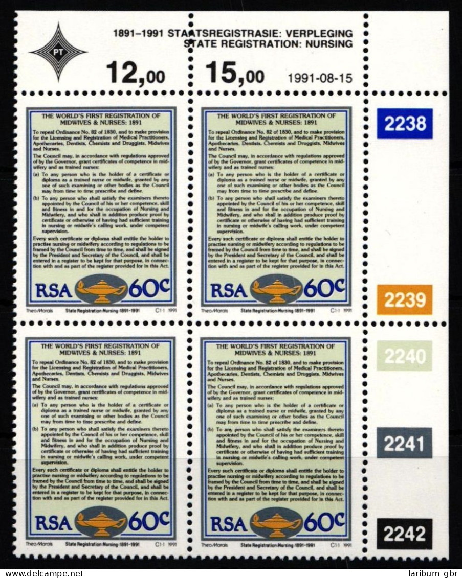 Südafrika 822 Postfrisch Als Viererblock Mit Eckrand #JO508 - Sonstige & Ohne Zuordnung