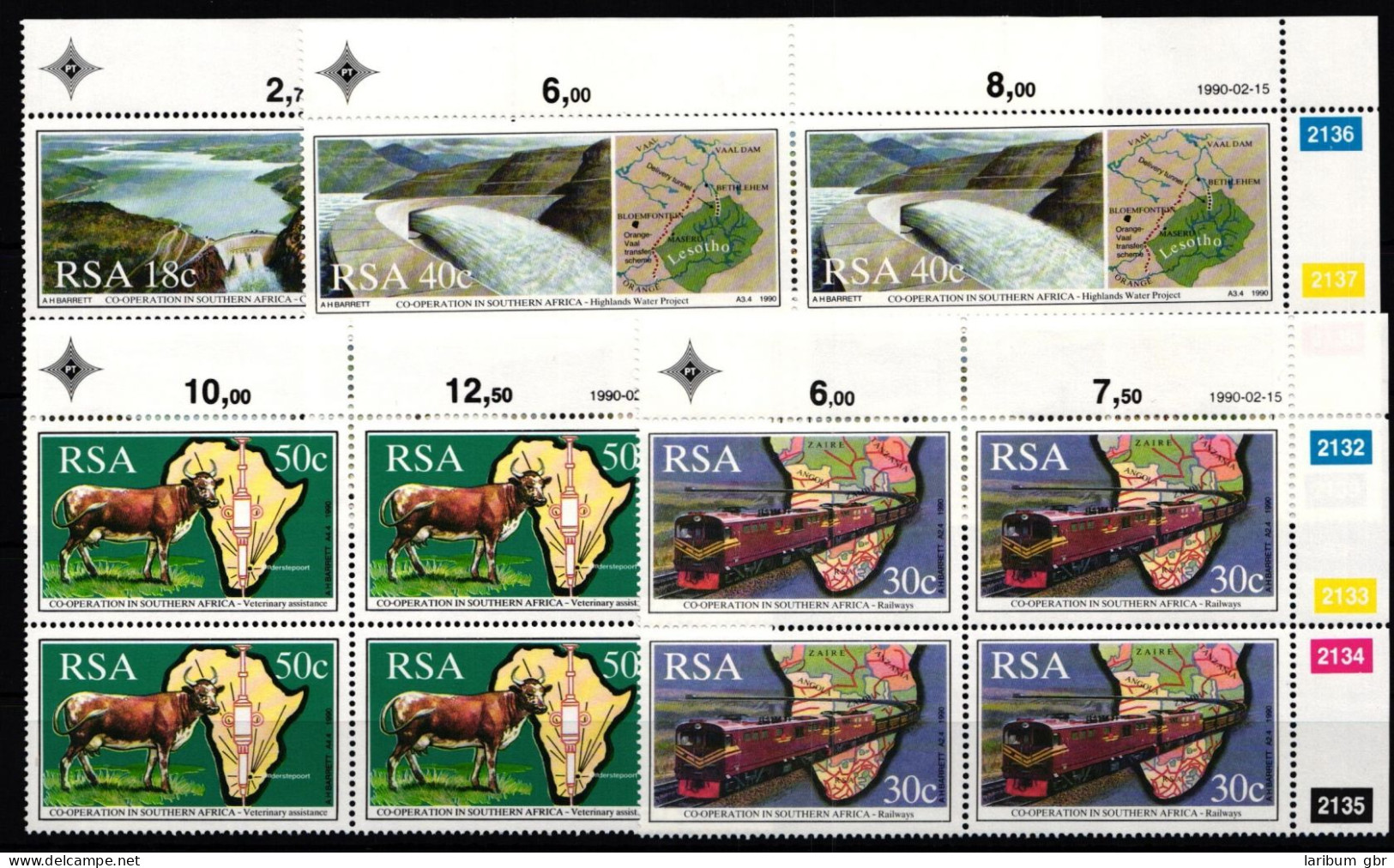 Südafrika 789-792 Postfrisch Als Viererblocks Mit Eckrand #JO499 - Sonstige & Ohne Zuordnung