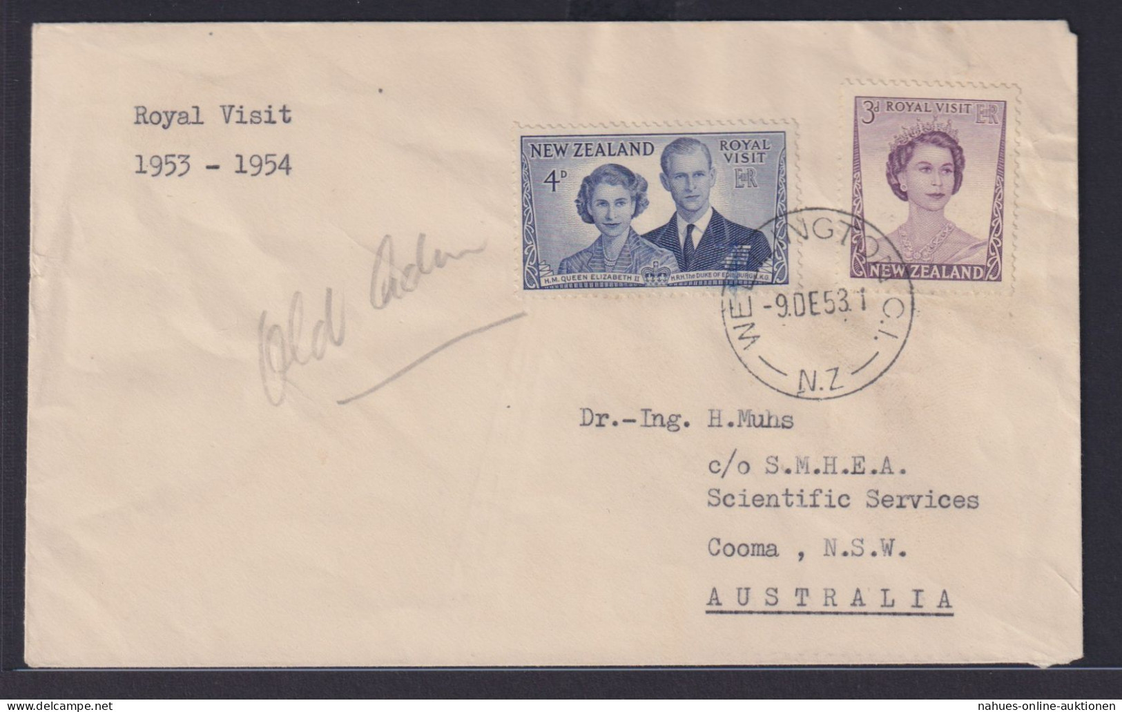 Neuseeland Brief MIF Wellington Nach Cooma Neusüdwales Australien - Storia Postale