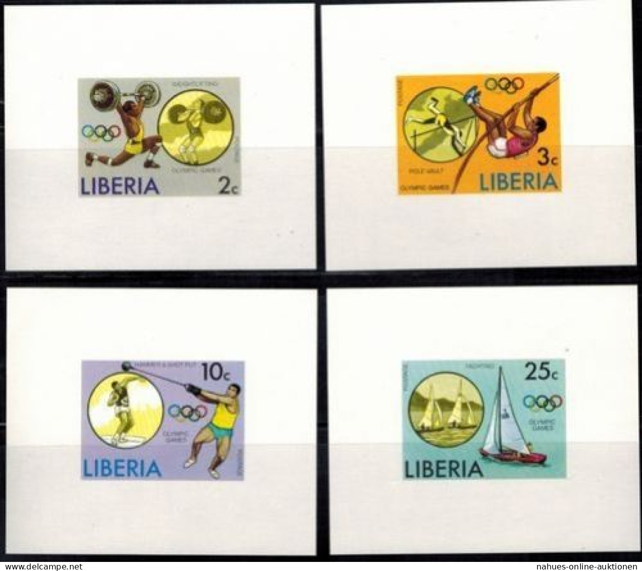 Afrika Liberia 990-995 B Olympia Sport Sommerspiele Montreal Sonderblocksatz - Liberia