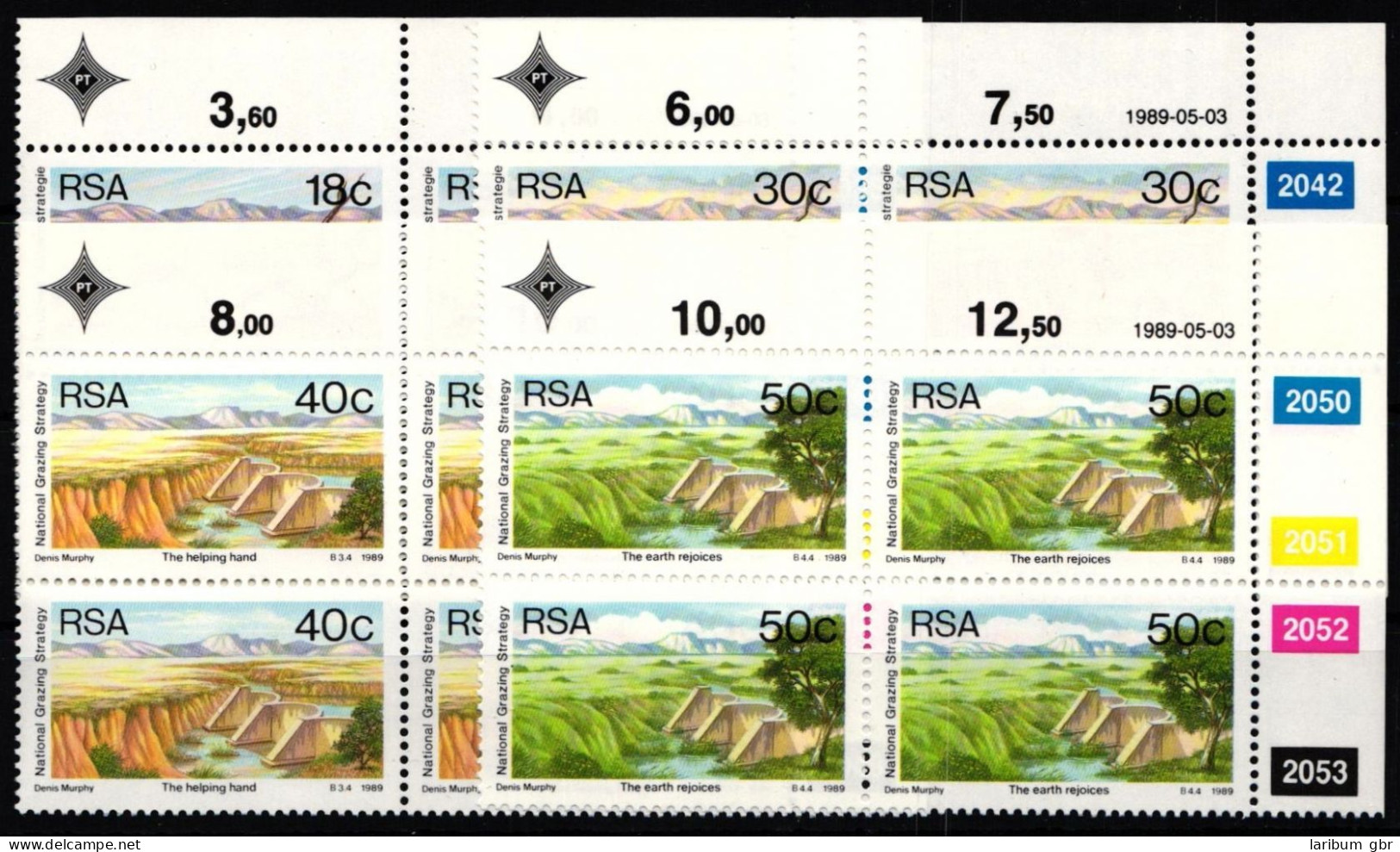 Südafrika 771-774 Postfrisch Als Viererblocks Mit Eckrand #JO492 - Sonstige & Ohne Zuordnung