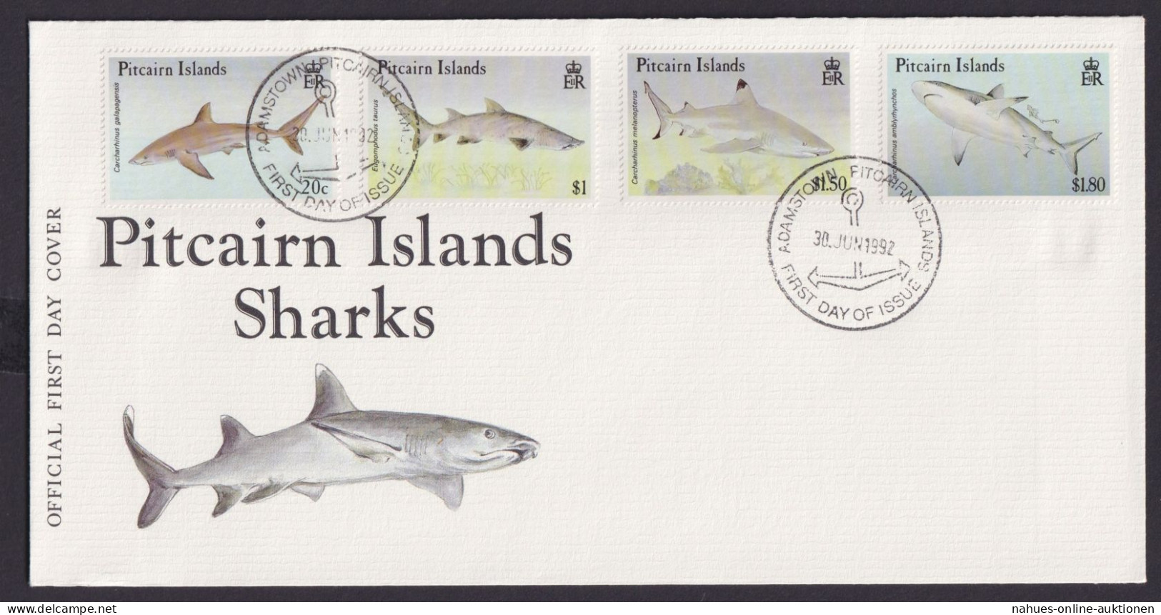 Pitcairn Inseln Brief Tiere Fische 396-399 - Pitcairn Islands