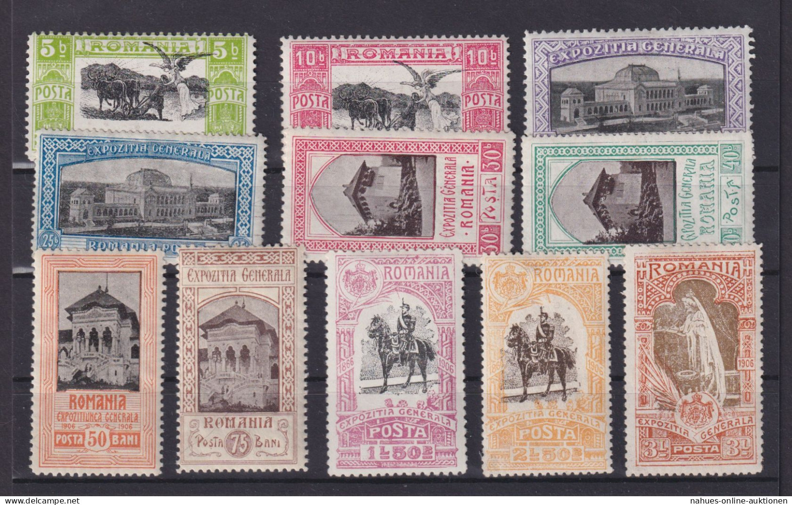 Briefmarken Rumänien 197-207 Bukarest Ausstellung Kompl. Ungebraucht Kat. 270,00 - Lettres & Documents