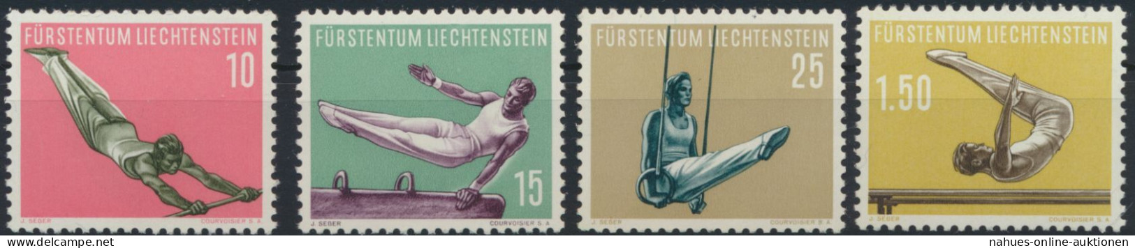 Liechtenstein 353-356 Sport IV. Ausgabe 1957 Luxus Postfrisch MNH KatWert 60,00 - Brieven En Documenten