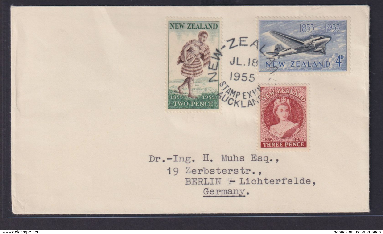 Neuseeland Brief MIFSonderstempel Philatelie Aukland Ausstellung Nach Berlin - Briefe U. Dokumente