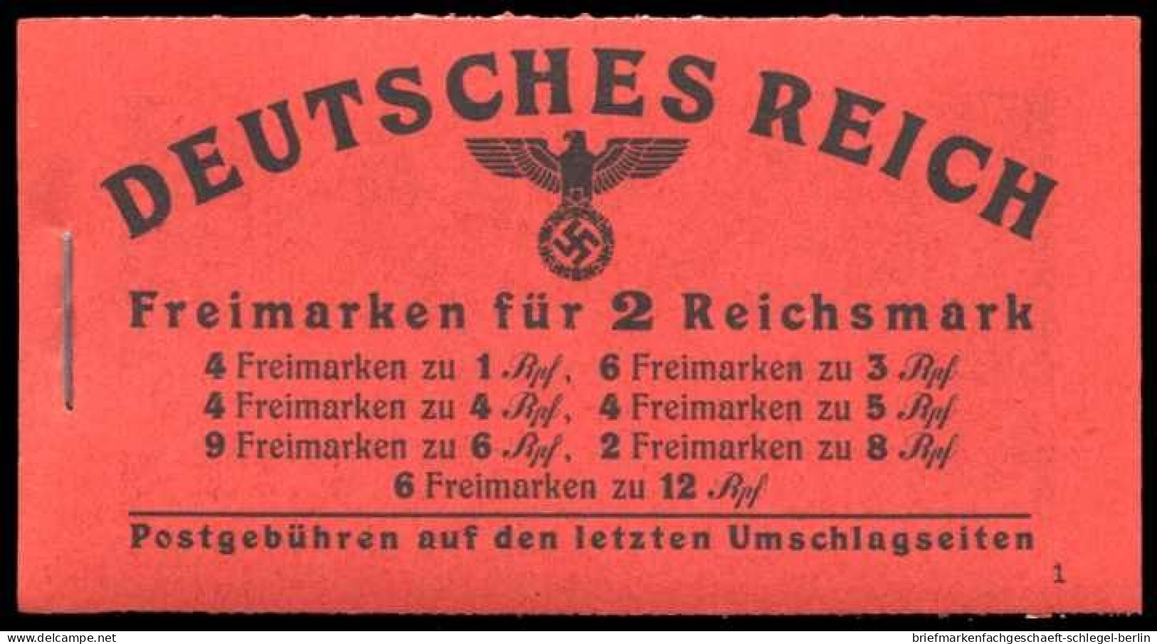 Deutsches Reich, 1941, MH 48.3, Postfrisch - Postzegelboekjes