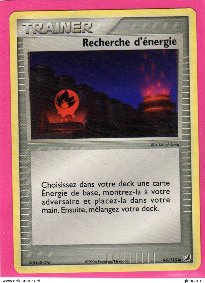 Carte Pokemon 2006 Ex Forces Cachées 94/115 Recherche D'energie Neuve - Ex