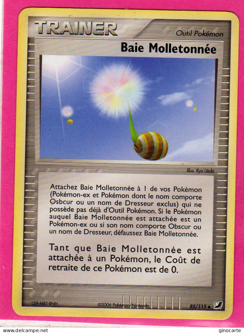 Carte Pokemon 2006 Ex Forces Cachées 85/115 Baie Molletonnée Neuve - Ex