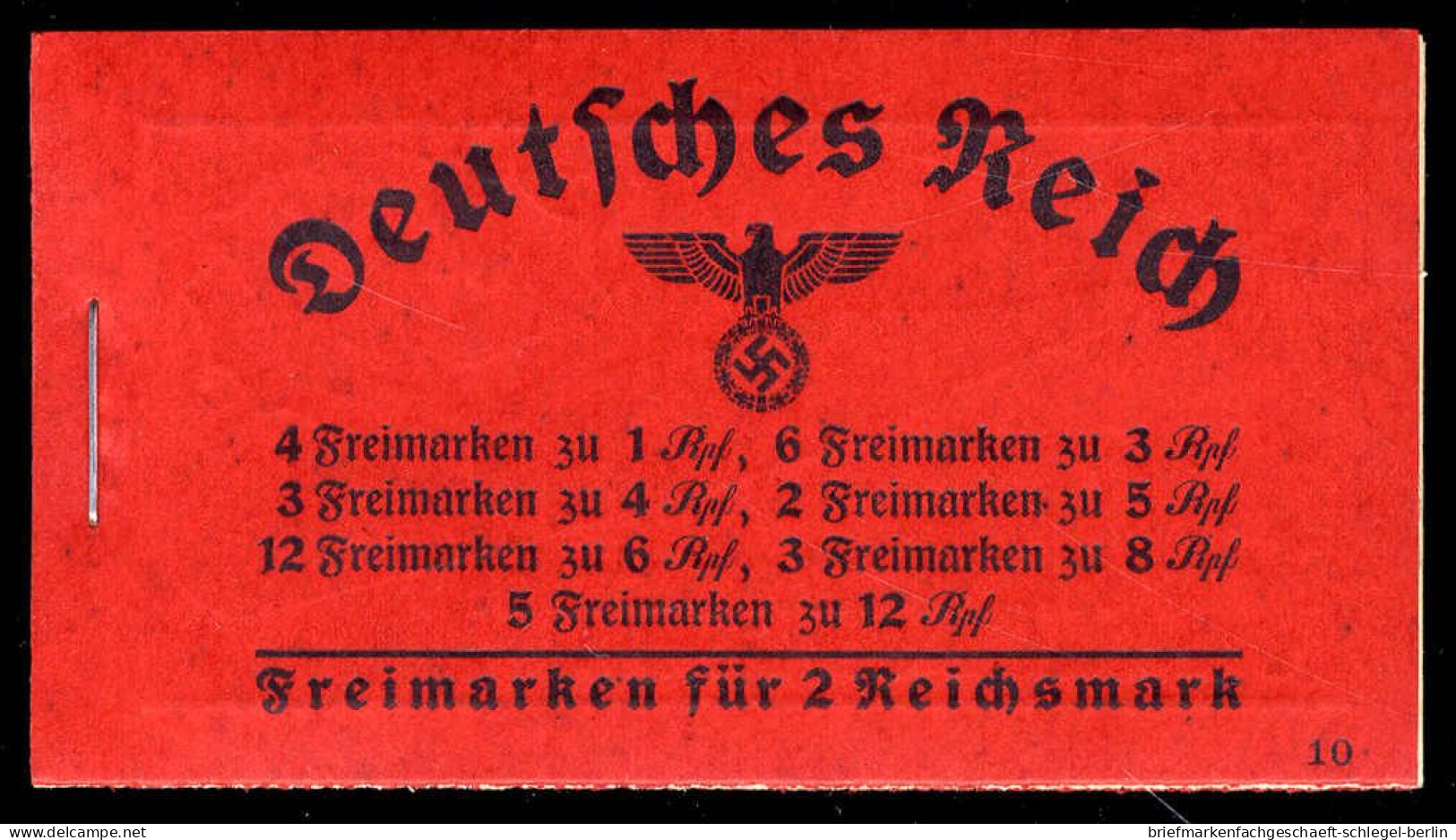 Deutsches Reich, 1939, MH 38.2, Postfrisch - Libretti