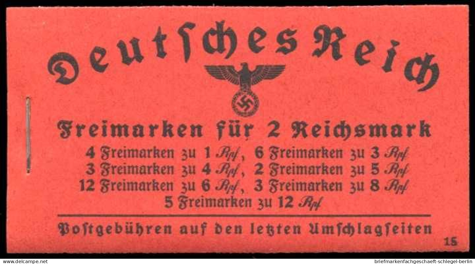 Deutsches Reich, 1940, MH 39.5, Postfrisch - Postzegelboekjes