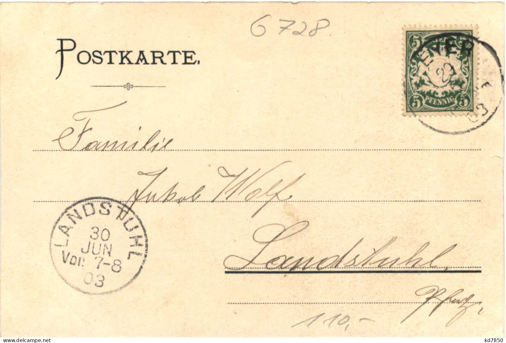Germersheim - Erinnerung An Das RegimentsJubiläum 1903 - Litho - Germersheim