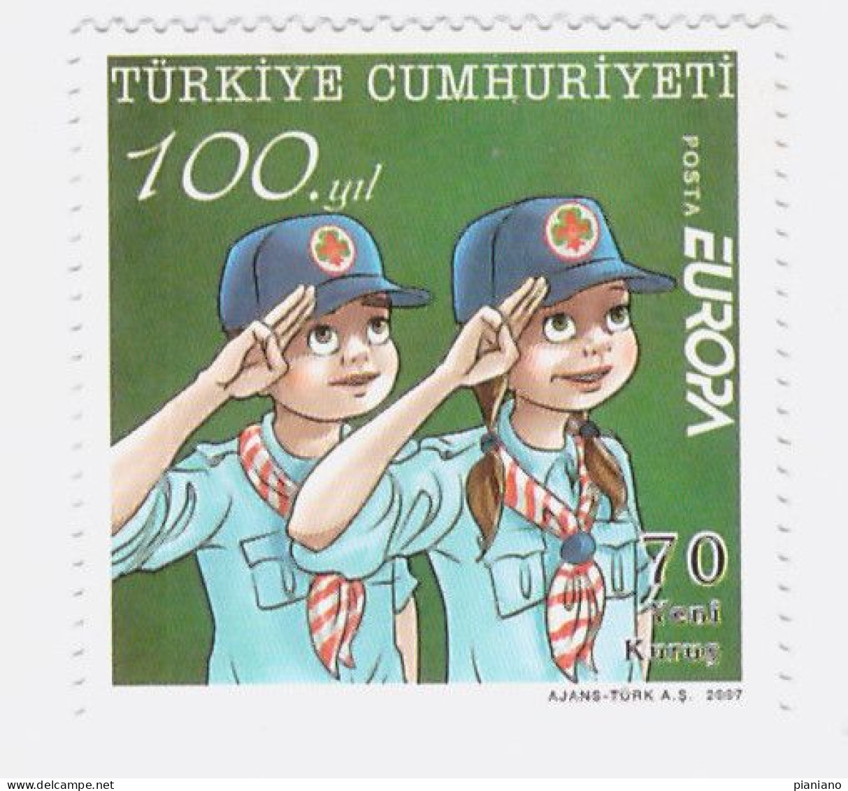 PIA -  Clas Eu+Sato- TURCHIA  - 2007 : EUROPA   -  (Yv  3289-90) - Unused Stamps