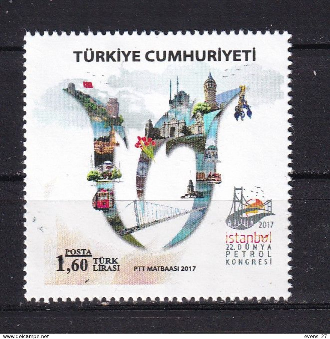 TURKEY-2017- PETROLIUM-CONGRESS-MNH - Ungebraucht