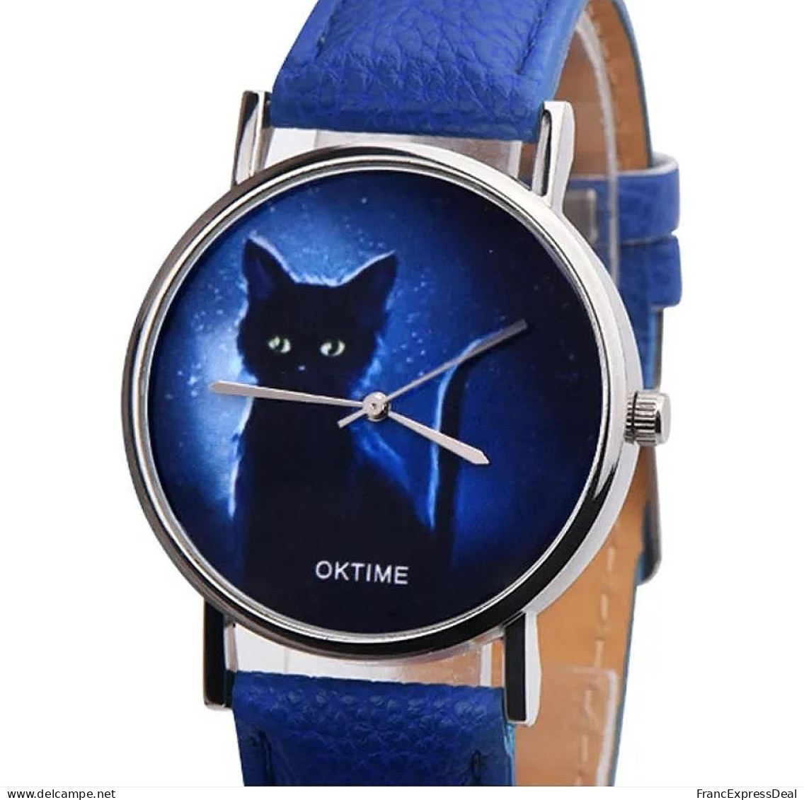 Montre à Quartz NEUVE Watch - Chat Noir Black Cat (Ref 1) - Moderne Uhren
