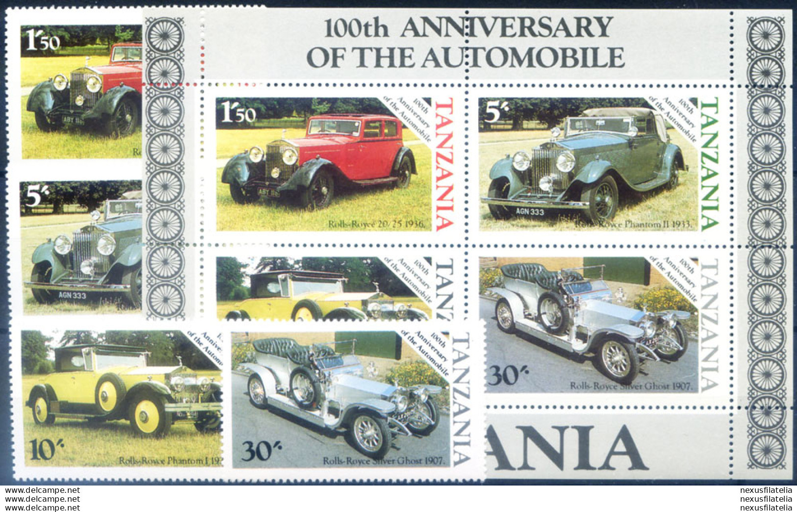 Automobili Classiche 1986. - Tanzania (1964-...)
