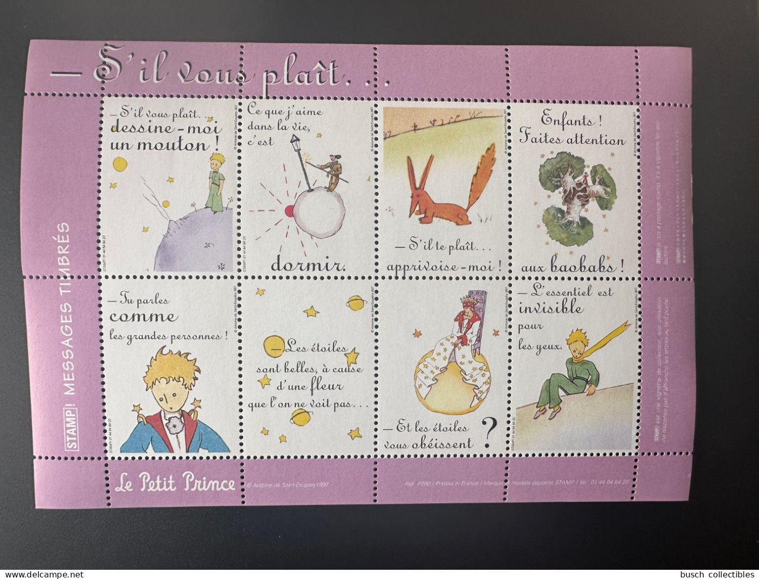 France - Vignette Cinderella ITVF Stamp! Le Petit Prince Antoine De Saint-Exupéry Der Kleine Prinz Little - Autres & Non Classés