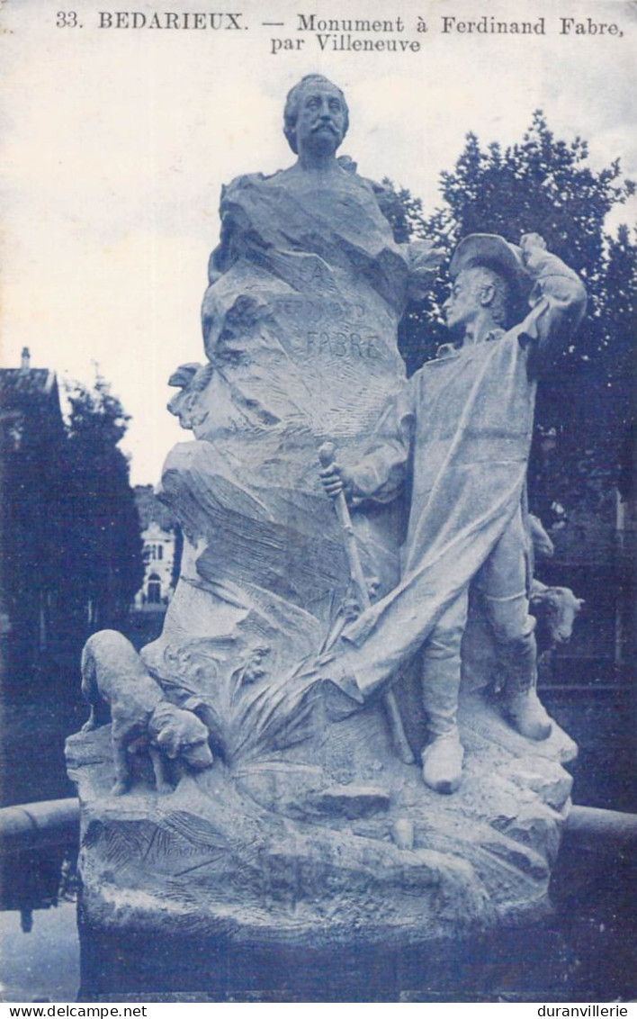 34 - BEDARIEUX. Monument à Ferdinand Fabre, Par Villeneuve - Bedarieux