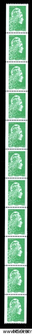 Roulette YV 118A De 11 Timbres YV 5255A N** MNH Luxe , PhilAposte , Numéros 435 à 445 , Prix Sous La Faciale - Roulettes